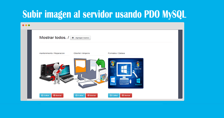 Subir imagen al servidor usando PDO MySQL