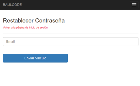 Recuperar contraseña sistema Login PDO