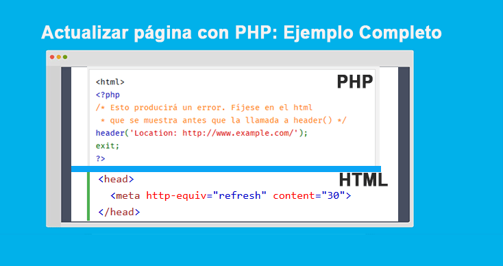 Photo of Actualizar página con PHP: Ejemplo Completo
