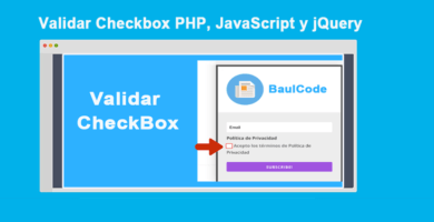 Validar Checkbox PHP, JavaScript y jQuery