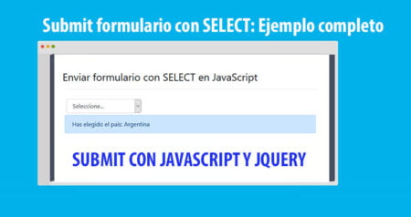 Submit formulario con SELECT TAG