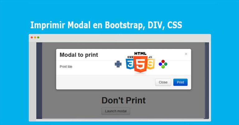 Imprimir Modal En Bootstrap, DIV, CSS [Ejemplo Completo] - BaulCode