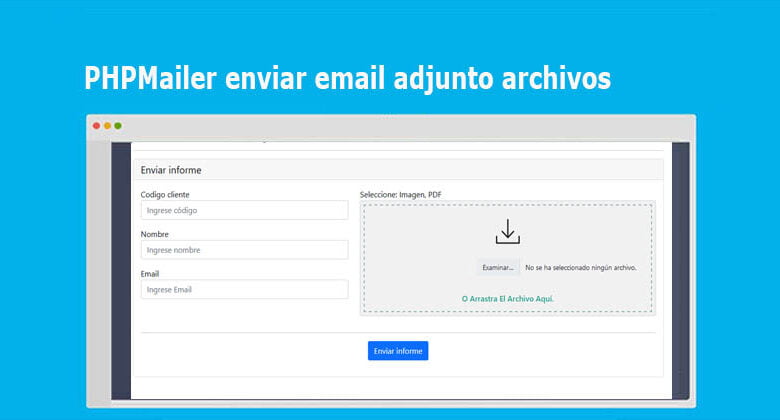 PHPMailer con archivos adjuntos