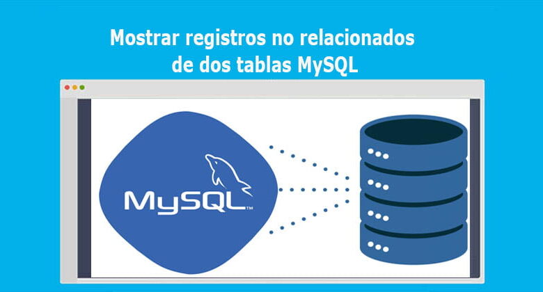 Mostrar registros no relacionados de dos tablas MySQL
