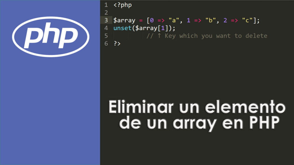 Eliminar un elemento de un array en PHP