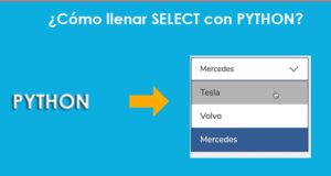 Cómo rellenar SELECT con PYTHON